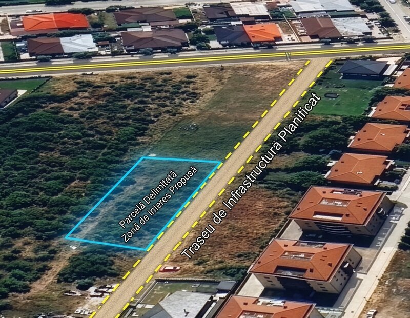Chitila - Mogosoaia  Str. Nichita Stanescu  Teren 941mp deschidere 48m