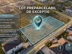 Chitila - Mogosoaia  Str. Nichita Stanescu  Teren 941mp deschidere 48m